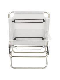 Gartenliege Fiam, Gestell: Aluminium, Bezug: Kunststoffgewebe (wetterf, Silbergrau, L 190 x B 58 cm