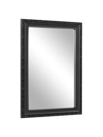 Specchio da parete barocco Muriel, Cornice: legno massiccio rivestito, Retro: pannello di fibra a media, Superficie dello specchio: lastra di vetro, Nero, Larg. 40 x Alt. 60 cm