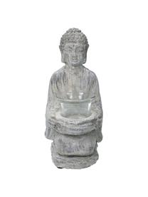 Portavelas Buddha, Figura: cemento, Gris, An 12 x Al 22 cm