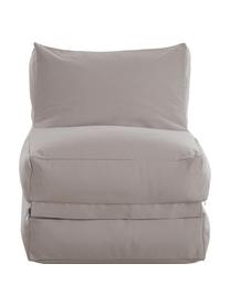 Garten-Loungesessel Sitzsack Twist mit Liegefunktion, Bezug: Polyacryl Dralon (garngef, Grau, B 70 x T 80 cm