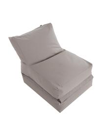 Garten-Loungesessel Sitzsack Twist mit Liegefunktion, Bezug: Polyacryl Dralon (garngef, Grau, B 70 x T 80 cm