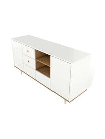 Modernes Sideboard Harmoni in Weiß, Korpus: Hochdichte Holzfaserplatt, Weiß, 160 x 83 cm