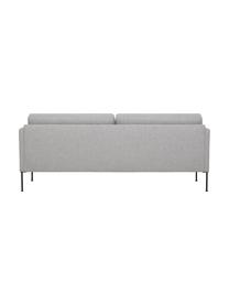 Bank Fluente (3-zits), Bekleding: 80% polyester, 20% ramie., Frame: massief grenenhout, FSC-g, Poten: gepoedercoat metaal, Geweven stof lichtgrijs, B 196 x D 85 cm