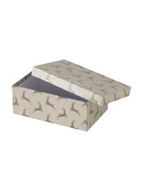 Geschenkdozenset Alpia, 9-delig, Papier, Beige, wit, Set met verschillende formaten