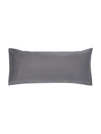 Funda de almohada de satén Premium, 45 x 110 cm, Gris oscuro, An 45 x L 110 cm
