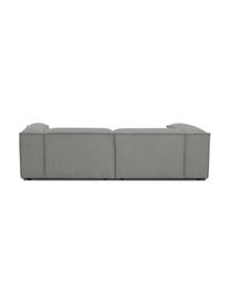 Canapé modulable 3 places en velours côtelé Lennon, Velours côtelé gris clair, larg. 238 x prof. 119 cm