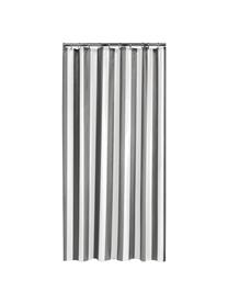Gestreifter Duschvorhang Maggie, Grau, Weiß, B 180 x L 200 cm