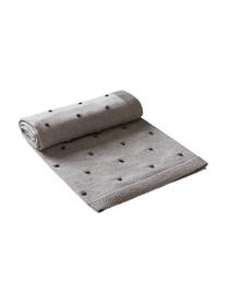 Plaid per bambini Alessia, 100% cotone organico, Grigio, Larg. 80 x Lung. 100 cm