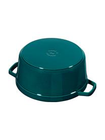 Kulatý pekáč z litiny La Cocotte, Smaltovaná litina, Petrolejová, lesklá, Ø 24 cm, V 15 cm, 3,8 l
