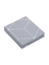 Bavlněné povlaky na polštáře s grafickým vzorem Lynn, 2 ks, Šedá, krémově bílá, Š 40 cm, D 80 cm