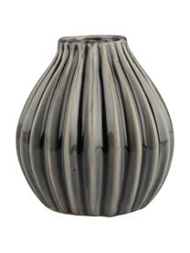 Vase Agnes aus Keramik, Keramik, Grau, Ø 12 x H 13 cm