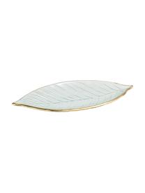 Miska dekoracyjna Leaf, Szklanka, Transparentny, odcienie złotego, S 30 x G 13 cm