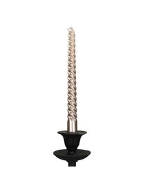 Candela a bastoncino Twisted 4 pz, Cera, Champagne, Lung. 26 cm