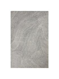 Tappeto tessuto a mano con motivo ondulato grigio/bianco Canyon, 51% poliestere, 49% lana, Grigio, Larg. 200 x Lung. 300 cm (taglia L)