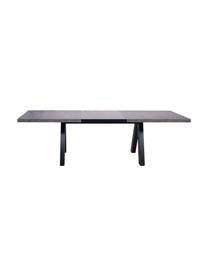 Table extensible aspect béton Apex, 200 - 250 x 100 cm, Aspect béton, larg. 200 - 250 x prof. 100 cm