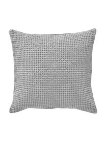 Federa arredo in cotone a nido d'ape Lois, 100% cotone, Grigio, Larg. 50 x Lung. 50 cm