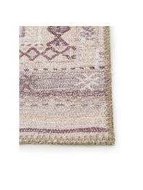 Dwustronny dywan etno Ana Squares, 80% poliester 20% bawełna, Beżowy, taupe, S 75 x D 150 cm (Rozmiar XS)