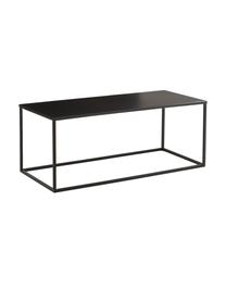 Mesa de centro de metal Stina, Metal con pintura en polvo, Negro mate, An 90 x Al 45 cm