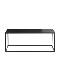 Mesa de centro de metal Stina, Metal con pintura en polvo, Negro mate, An 90 x Al 45 cm