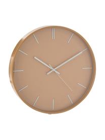 Horloge murale design Alex, Plastique, Brun clair, Ø 41 cm