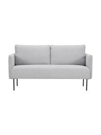 Sofa z metalowymi nogami Ramira (2-osobowa), Tapicerka: poliester 40 000 cykli w , Nogi: metal malowany proszkowo, Jasny szary, S 151 x G 76 cm