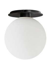 Applique a LED TR Bulb, Paralume: vetro opalino, Base della lampada: acciaio verniciato a polv, Bianco, nero, Ø 20 x Prof. 22 cm