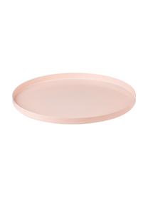 Bandeja decorativa Circle, Acero inoxidable, pintura en polvo, Rosa, Ø 30 x Al 2 cm