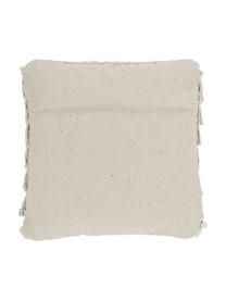 Cuscino con imbottitura Tallara, Rivestimento: 100% cotone riciclato, Beige chiaro, Larg. 45 x Lung. 45 cm