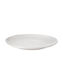 Assiettes de présentation faites à la main Copenhagen, 4 pièces, Ivoire avec fines rayures beige clair