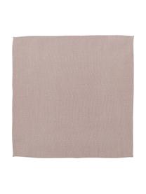 Linnen servetten Heddie in roze, 2 stuks, 100% linnen, Roze, 45 x 45 cm