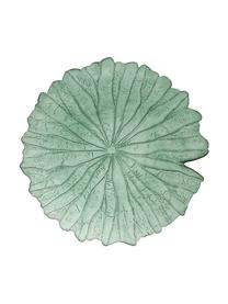 Saladier de service feuille Botanic, Ø 40 cm, 2 pièces, Verre, Vert, Ø 40 x haut. 7 cm