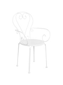 Chaises de jardin en métal Century, 2 pièces, Blanc