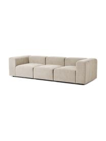 Sofa modułowa Lena (4-osobowa), Tapicerka: tkanina (88% poliester, 1, Stelaż: drewno sosnowe, sklejka, , Nogi: tworzywo sztuczne, Jasnobeżowa tkanina, S 284 x G 106 cm
