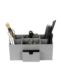 Organizador de escritorio Vendela, Cartón laminado macizo, Gris, An 24x Al 11 cm