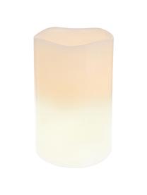 LED-Kerze Nadla, Außen: Paraffinwachs, Innen: Polypropylen, Beige, Weiß, Ø 8 x H 12 cm