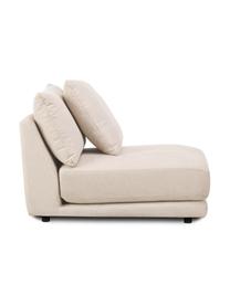 Mittelmodul Jasmin in Beige, Bezug: 85% Polyester, 15% Nylon , Gestell: Massives Fichtenholz FSC-, Füße: Kunststoff, Webstoff Beige, B 92 x H 84 cm