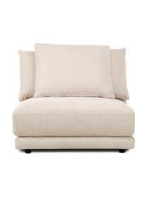 Mittelmodul Jasmin in Beige, Bezug: 85% Polyester, 15% Nylon , Gestell: Massives Fichtenholz FSC-, Füße: Kunststoff, Webstoff Beige, B 92 x H 84 cm