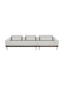Ecksofa Brooks mit Metall-Füssen, Bezug: Polyester Der Bezug ist n, Gestell: Massives Kiefernholz, FSC, Rahmen: Lackiertes Kiefernholz, F, Webstoff Hellbeige, B 315 x T 148 cm, Eckteil links