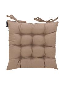 Coussin de chaise taupe Panama, Taupe, larg. 45 x long. 45 cm