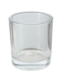 Großer Teelichthalter Rumba, Gestell: Metall, beschichtet, Windlicht: Glas, Schwarz, Ø 30 x T 8 cm