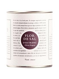 Gewürzsalz Flor de Sal d´Es Trenc (Oliven), Dose: Pappmembran, Metall, Creme, Goldfarben, Braun, 150 g