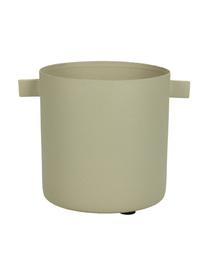 Petit cache-pot en métal Onyx, Métal, enduit, Beige, Ø 9 cm x haut. 12 cm