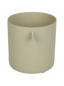 Kleine plantenpot Onyx, Gecoat metaal, Beige, Ø 9 x H 12 cm