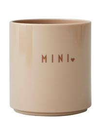 Taza infantil Mini Favorite, Libre de tritan, BPA, BPS y EA, Beige (Love), Ø 7 x Al 7 cm, 150 ml