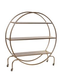 Estantería Standy, Estructura: metal, Estantes: madera, Dorado, An 104 x Al 109 cm