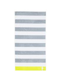 Serviette de plage Seahorse Albatros, Gris, blanc, vert lime