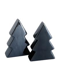 Piezas decorativas Manilo, 2 uds., Gres, Negro, An 7 x Al 10 cm