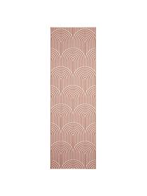 Tapis coureur d'extérieur corail Arches, 86 % polypropylène, 14 % polyester, Rouge, blanc, larg. 80 x long. 250 cm