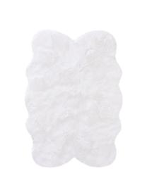 Tapis lisse en fourrure synthétique Elmo, Blanc