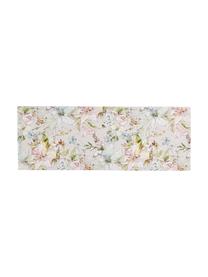 Katoenen tafelloper Angelina met bloemen motief, 100% katoen, Multicolour, 50 x 140 cm